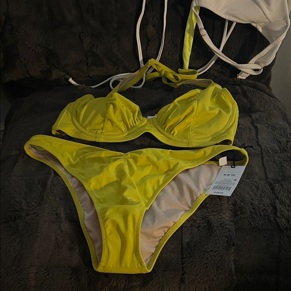 Shade & Shore Yellow Bikini Set